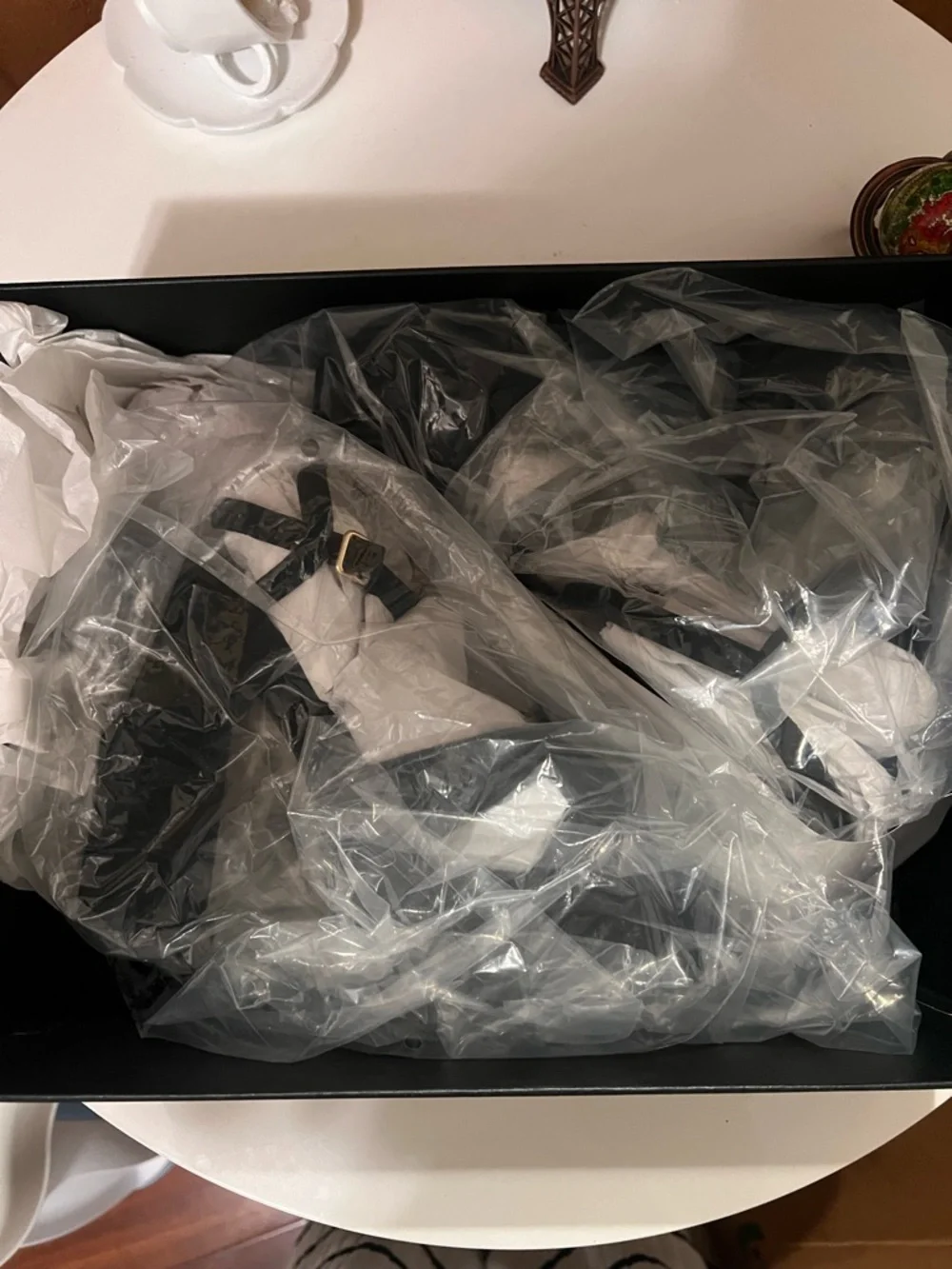 Coach Black Suede Platform Heels with Ankle Strap - Picture 6 of 9